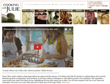 Tablet Screenshot of cookingwithjulie.com